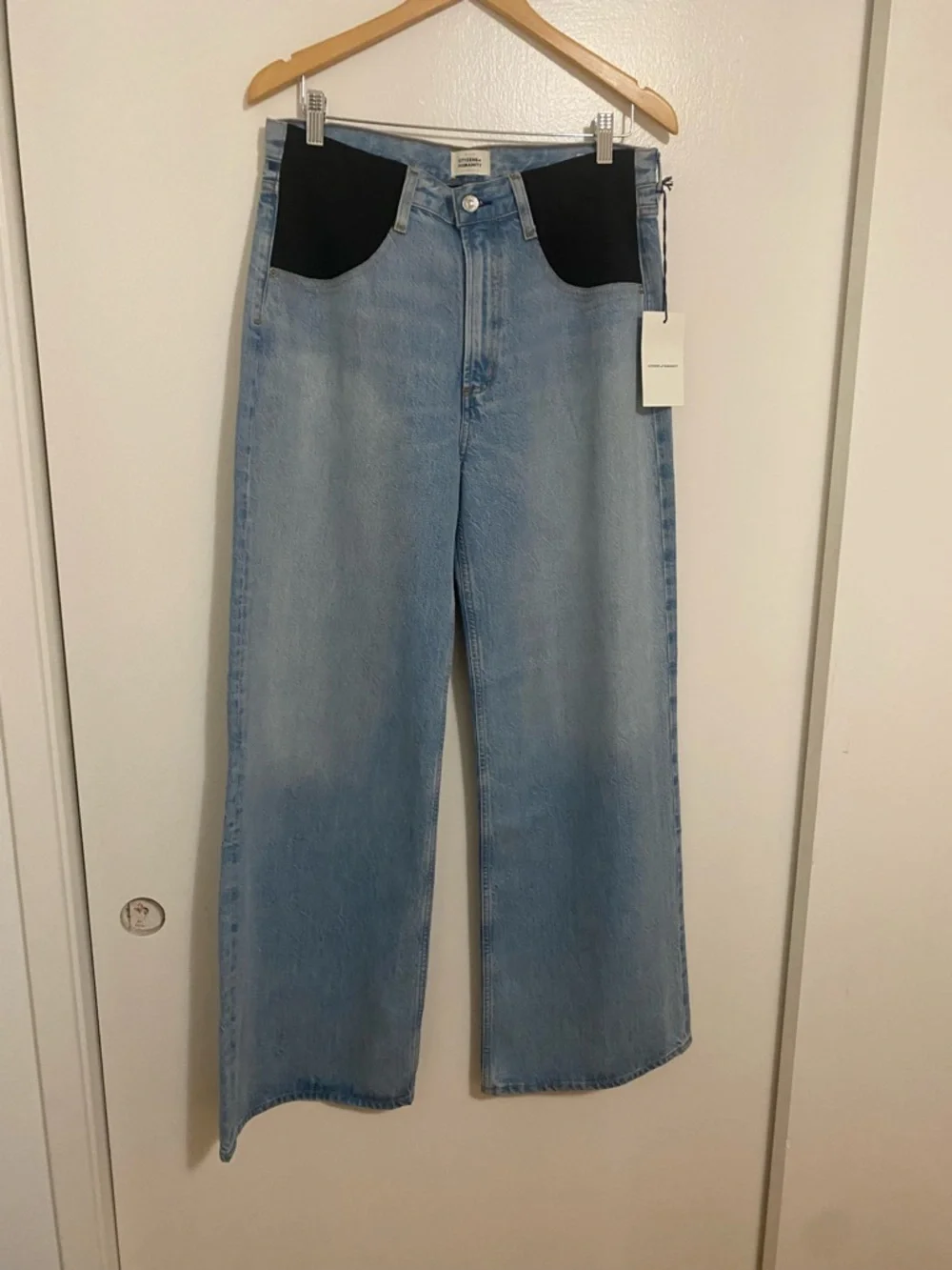 Citizens Of Humanity Paloma Baggy Maternity Jeans in Alemy Color